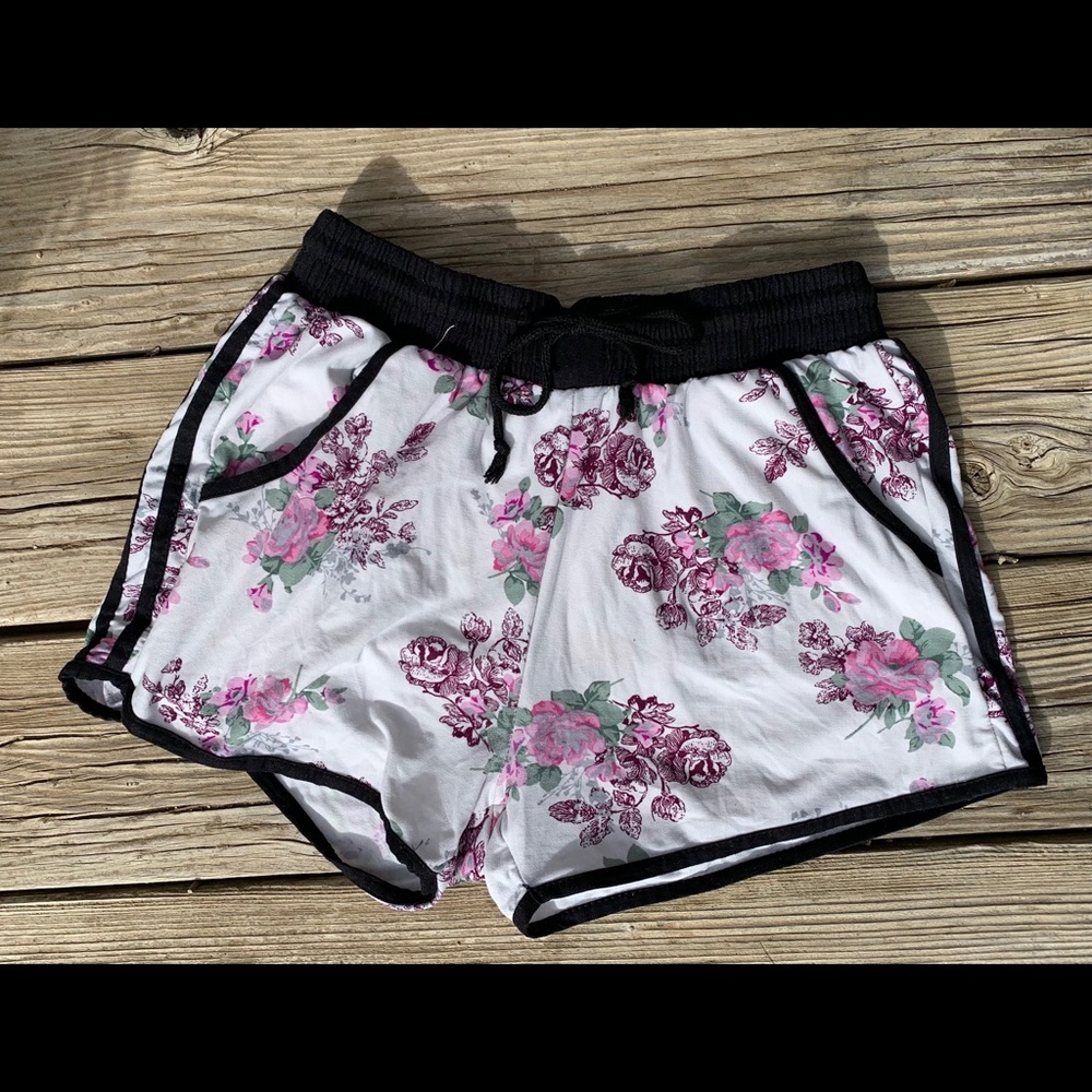 Floral PJ shorts